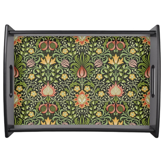William Morris Persian Floral Botanical Design Serving Tray (Front)