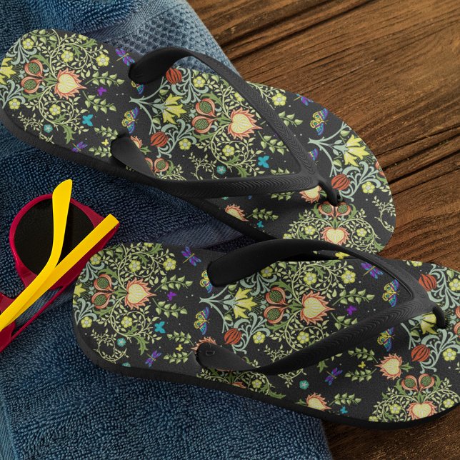 William Morris Persian Floral Flip Flops (Creator Uploaded)