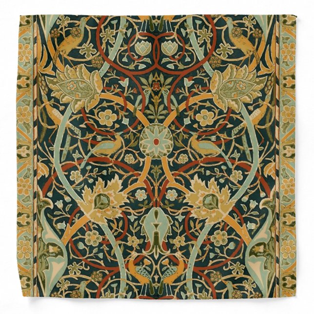 William Morris Persian Oriental Carpet Art Bandana (Front)