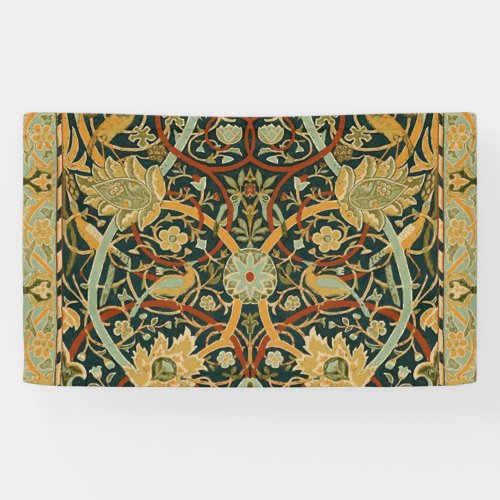 William Morris Persian Oriental Carpet Art Banner