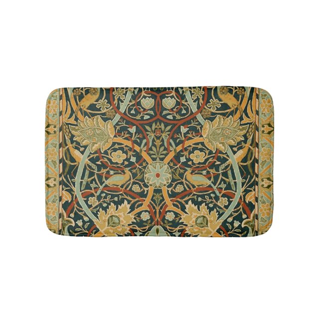 William Morris Persian Oriental Carpet Art Bathroom Mat (Front)