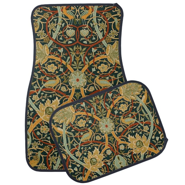 William Morris Persian Oriental Carpet Art Car Floor Mat (Set)