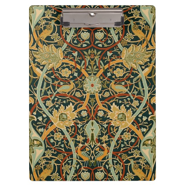 William Morris Persian Oriental Carpet Art Clipboard (Front)