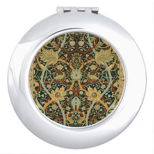 William Morris Persian Oriental Carpet Art Compact Mirror