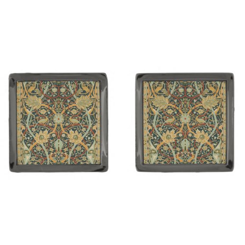 William Morris Persian Oriental Carpet Art Cufflinks