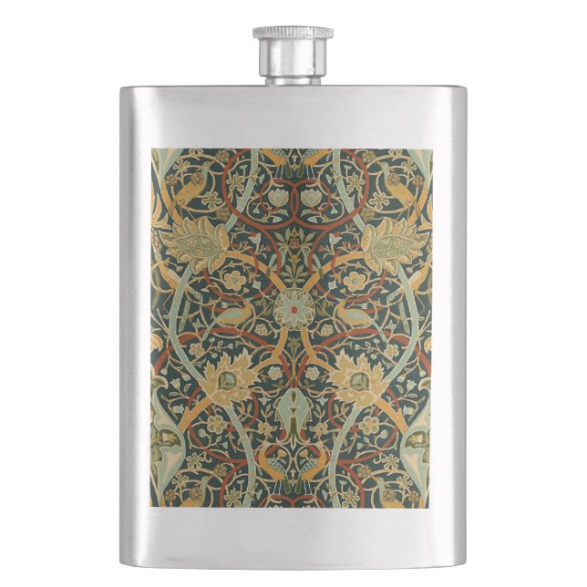 William Morris Persian Oriental Carpet Art Flask (Front)