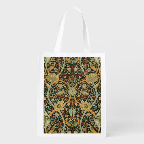 William Morris Persian Oriental Carpet Art Grocery Bag