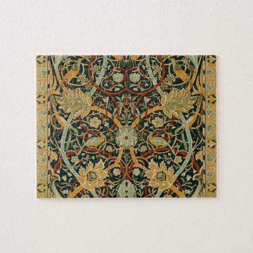 William Morris Persian Oriental Carpet Art Jigsaw Puzzle