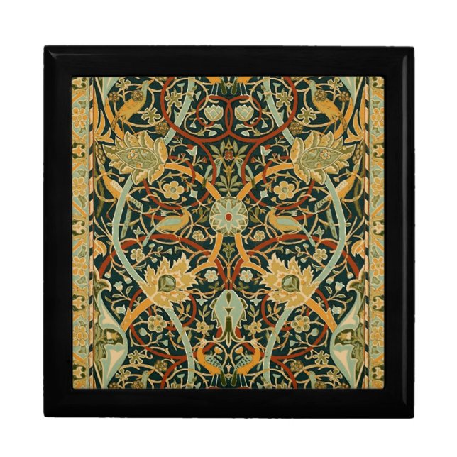 William Morris Persian Oriental Carpet Art Keepsake Box (Front)