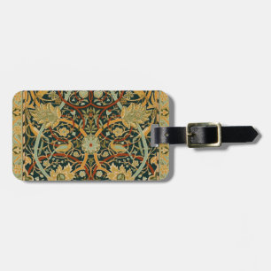 William Morris Persian Oriental Carpet Art Luggage Tag