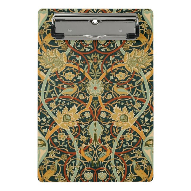 William Morris Persian Oriental Carpet Art Mini Clipboard (Front)
