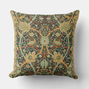 William Morris Persian Oriental Carpet Art Outdoor Pillow