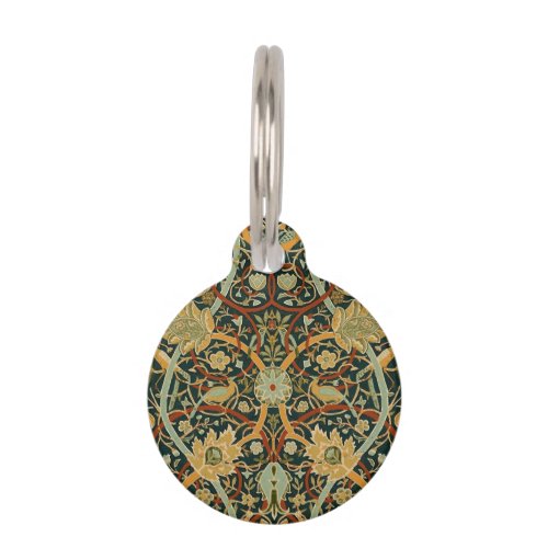 William Morris Persian Oriental Carpet Art Pet ID Tag