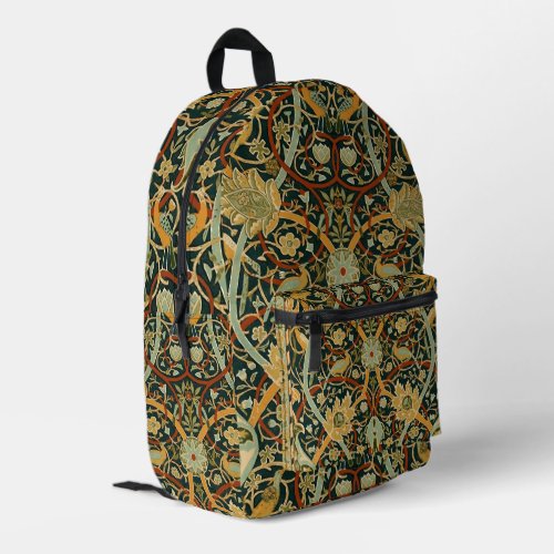 William Morris Persian Oriental Carpet Art Printed Backpack