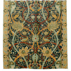 William Morris Persian Oriental Carpet Art Shower Curtain