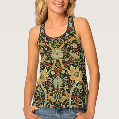 William Morris Persian Oriental Carpet Art Tank Top