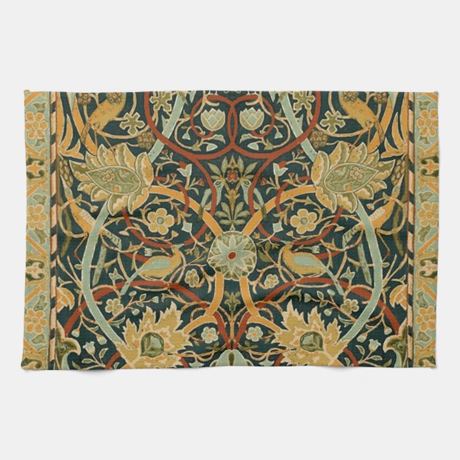 William Morris Persian Oriental Carpet Art Towel (Horizontal)