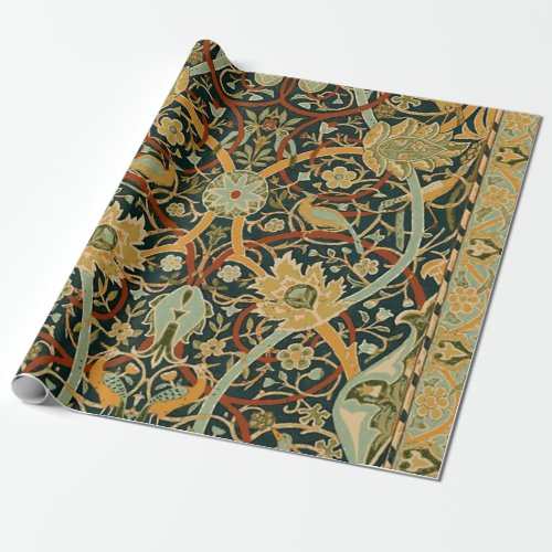 William Morris Persian Oriental Carpet Art Wrapping Paper