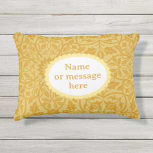 William Morris Personalized Floral  Outdoor Pillow