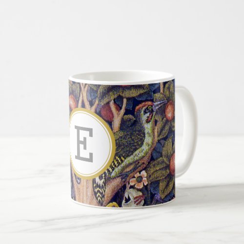 William Morris PERSONALIZED INITIAL Coffee Mug