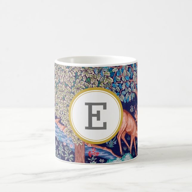 William Morris PERSONALIZED INITIAL Coffee Mug (Center)