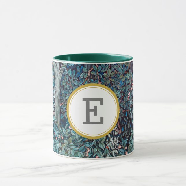 William Morris PERSONALIZED INITIAL Mug (Center)