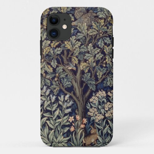 William Morris Pheasant Bird Tree Botanical iPhone 11 Case