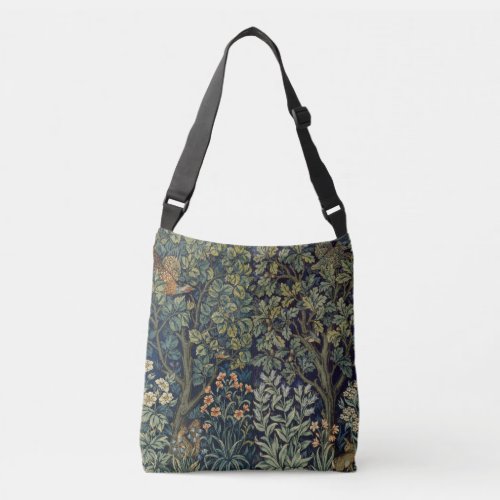 William Morris Pheasant Bird Tree Botanical Crossbody Bag