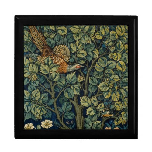 William Morris Pheasant Bird Tree Botanical Gift Box
