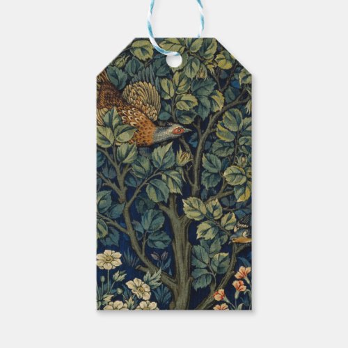 William Morris Pheasant Bird Tree Botanical Gift Tags