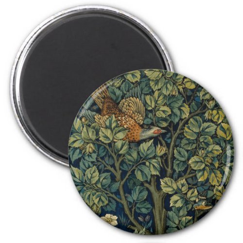 William Morris Pheasant Bird Tree Botanical Magnet