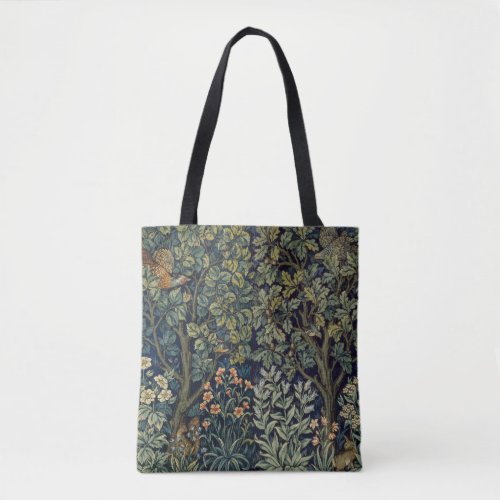 William Morris Pheasant Bird Tree Botanical Tote Bag