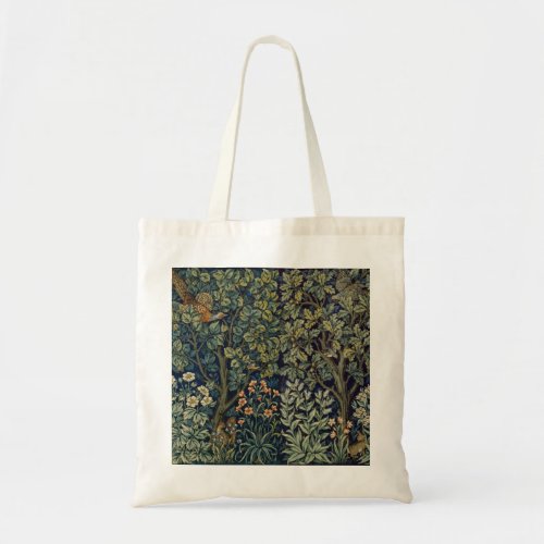 William Morris Pheasant Bird Tree Botanical Tote Bag