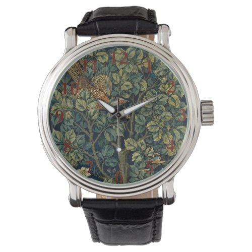 William Morris Pheasant Bird Tree Botanical Watch