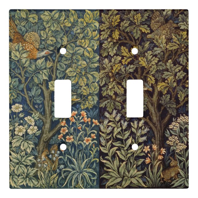 William Morris Pheasant Bird Tree Flower Light Switch Cover (Front)