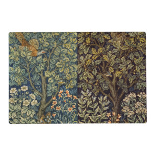 William Morris Pheasant Bird Tree Flower Placemat