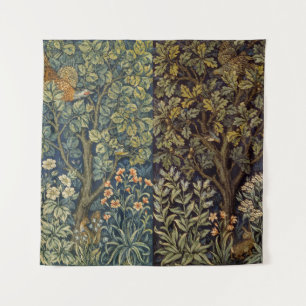 William Morris Pheasant Bird Tree Flower Tapestry