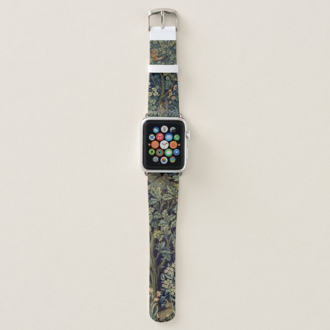 William Morris Pheasant Bird Tree Woodland Apple Watch Band (Front)