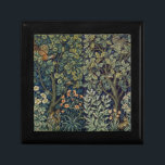 William Morris Pheasant Bird Tree Woodland Gift Box<br><div class="desc">This elegant old world rich botanical tapestry of pheasants in a woodland is based on the William Morris and John Dearle pheasant tapestry pattern,  a classic antique old world arts and crafts style design in the Victorian era. Pheasants are resting on high tree branches.</div>