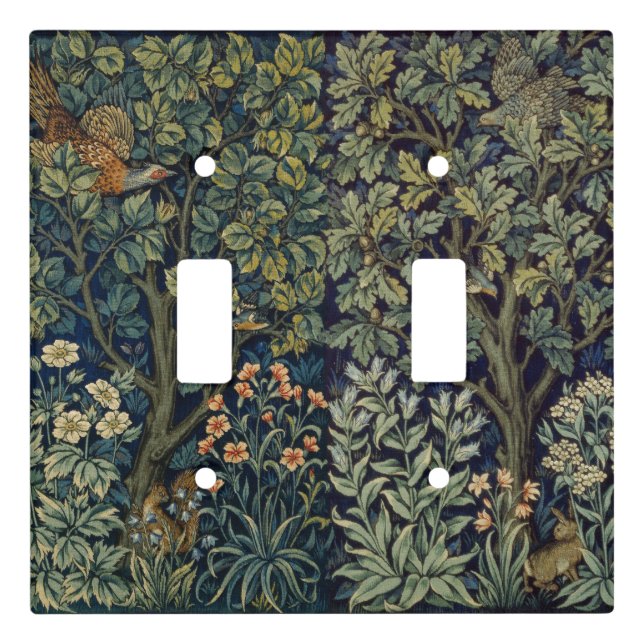 William Morris Pheasant Bird Tree Woodland Light Switch Cover (Front)