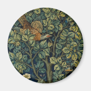 William Morris Pheasant Bird Tree Woodland Magnet