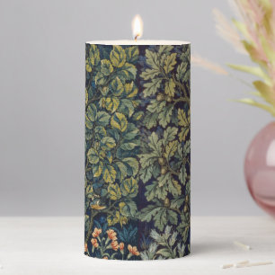 William Morris Pheasant Bird Tree Woodland Pillar Candle