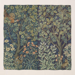 William Morris Pheasant Bird Tree Woodland Scarf