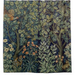 William Morris Pheasant Bird Tree Woodland Shower Curtain