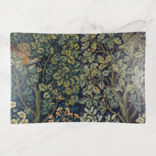 William Morris Pheasant Bird Tree Woodland Trinket Tray