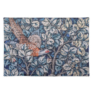 William Morris Pheasant Vintage Cloth Placemat