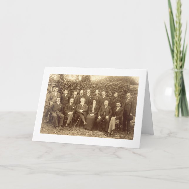 William Morris, photographed with the Staff at Kel Card (Front)