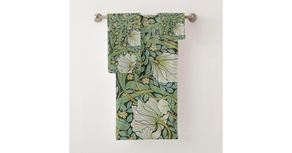 William Morris - Pimpernel Bath Towel Set | Zazzle