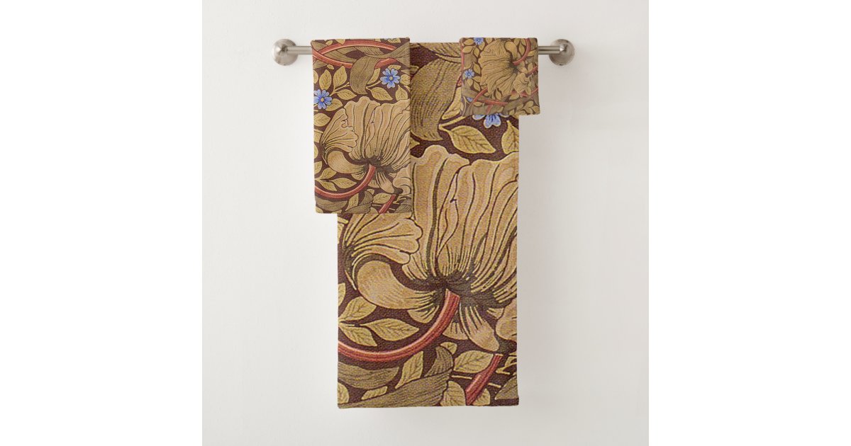 William Morris Pimpernel Bath Towel Set | Zazzle