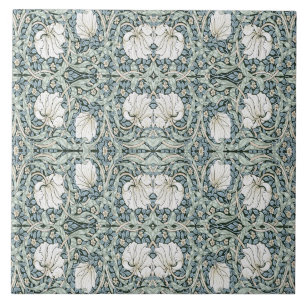 William Morris Pimpernel Blue Ceramic Tile